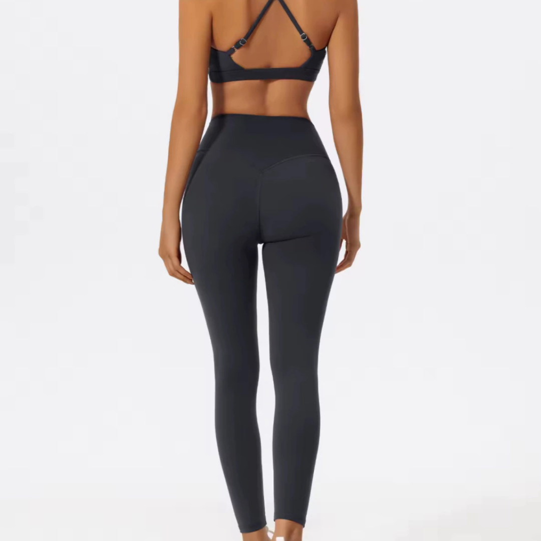 Top com Calça Flare Cós V Basic