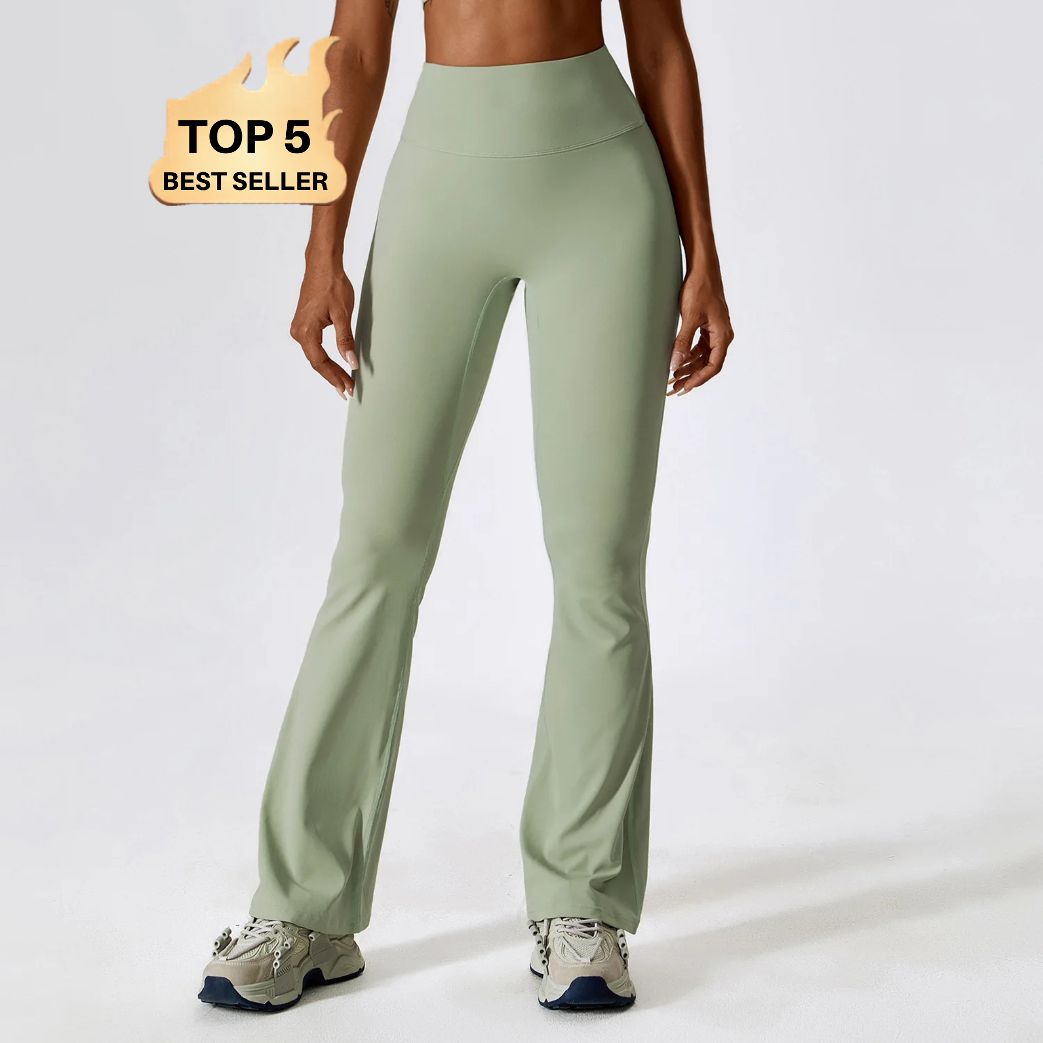 Calça Flare Cós Alto Efeito BUUM Soft Motion