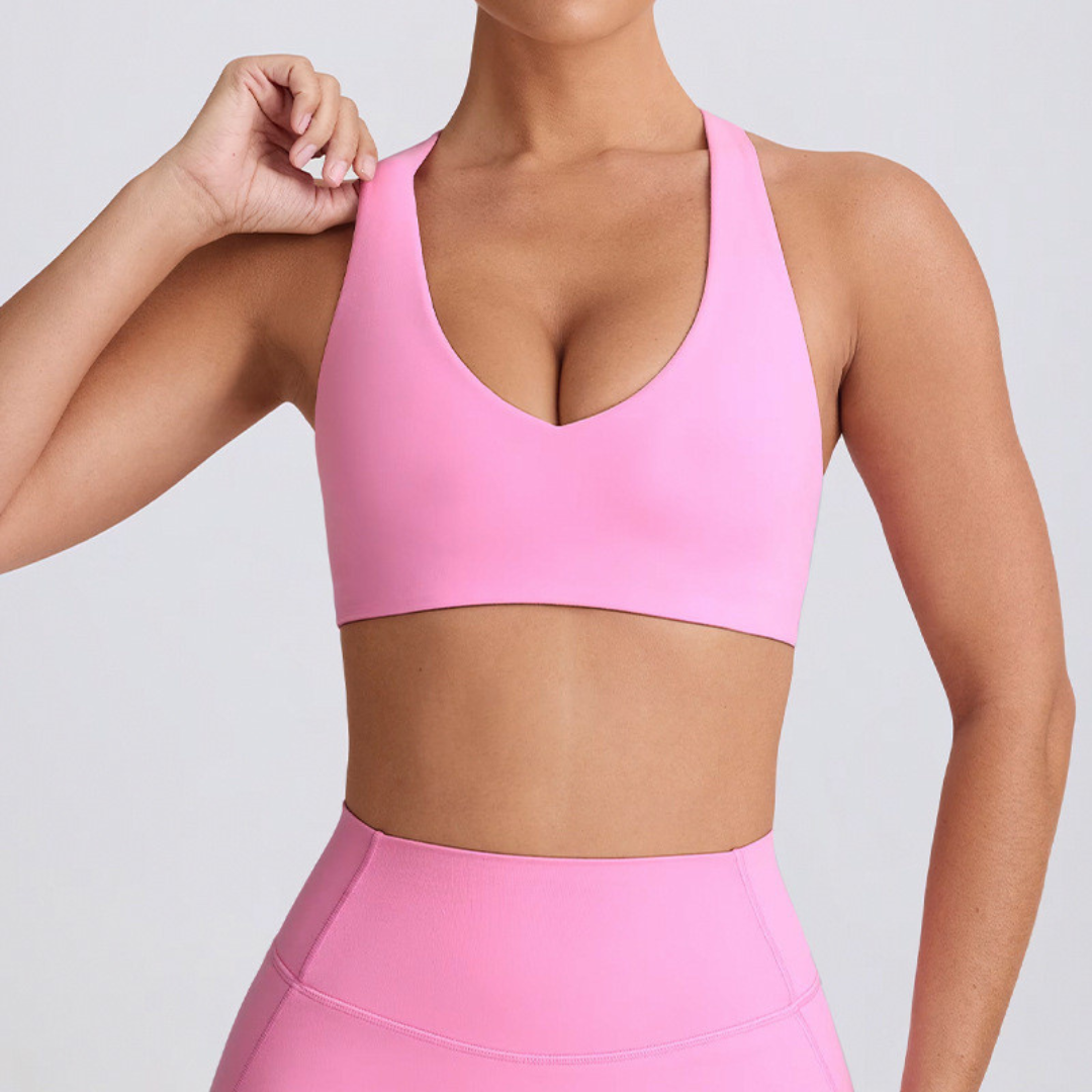 Top com Calça Flare Cós V Basic