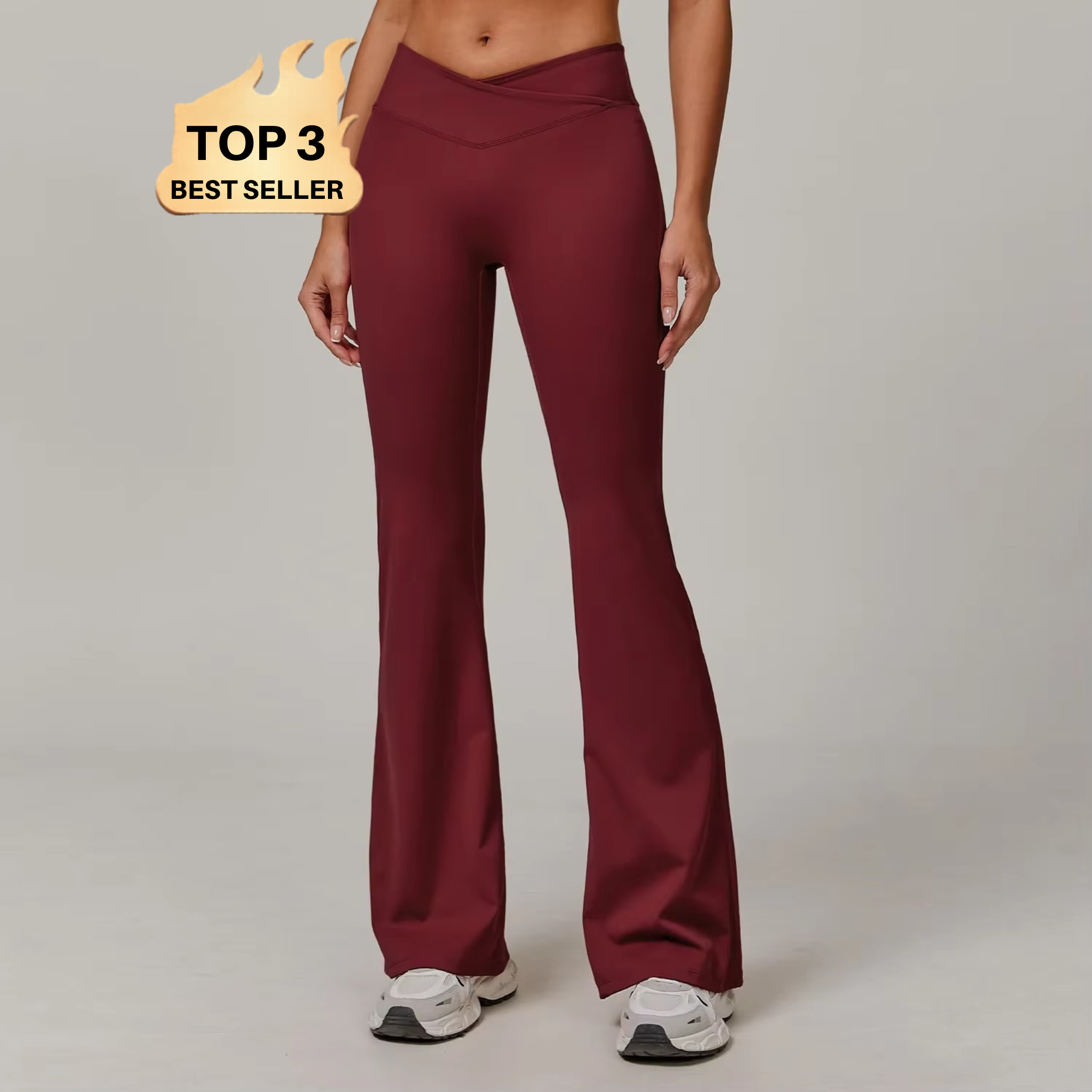 Calça Flare Cós V Efeito BUUM Soft Motion