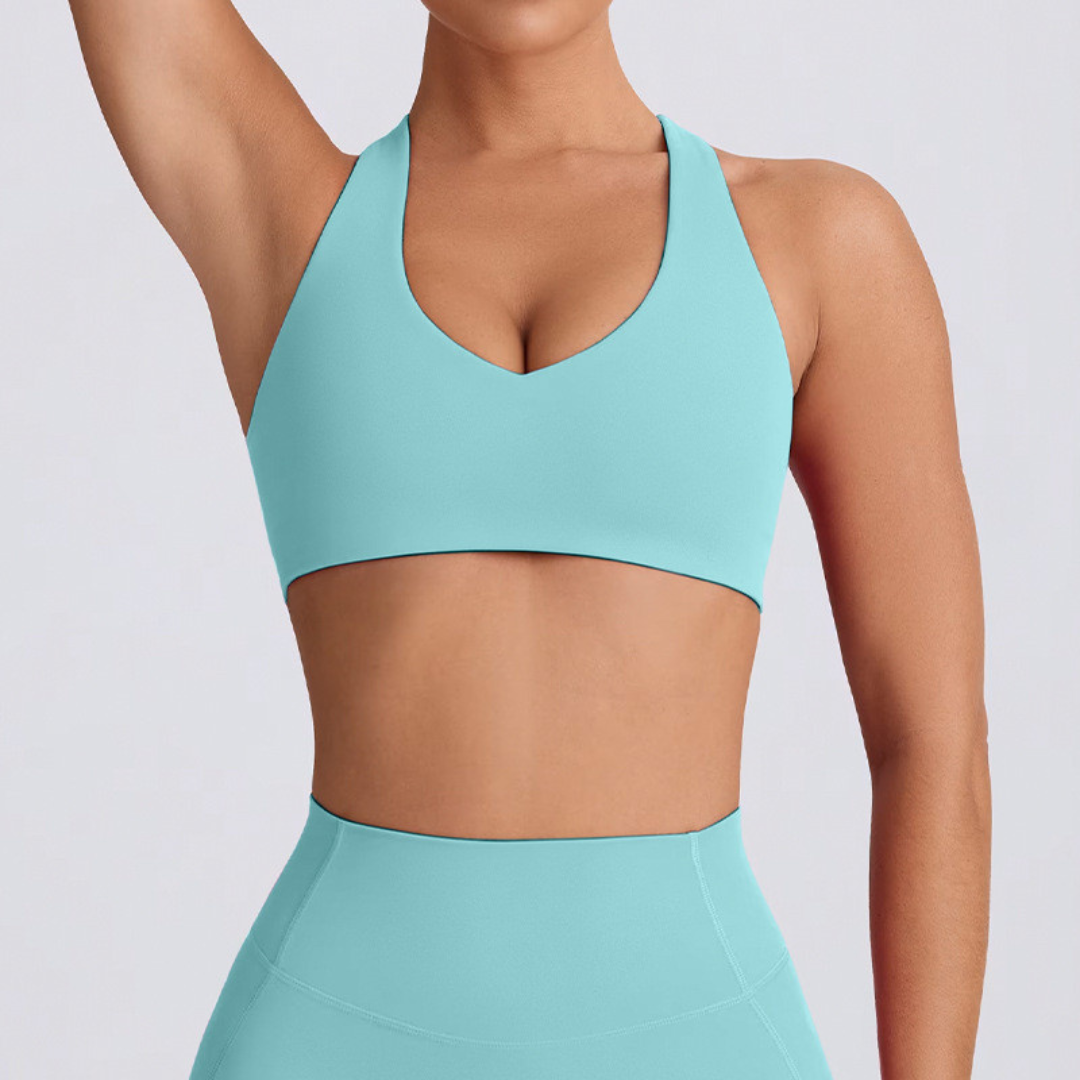 Top com Calça Flare Cós V Basic