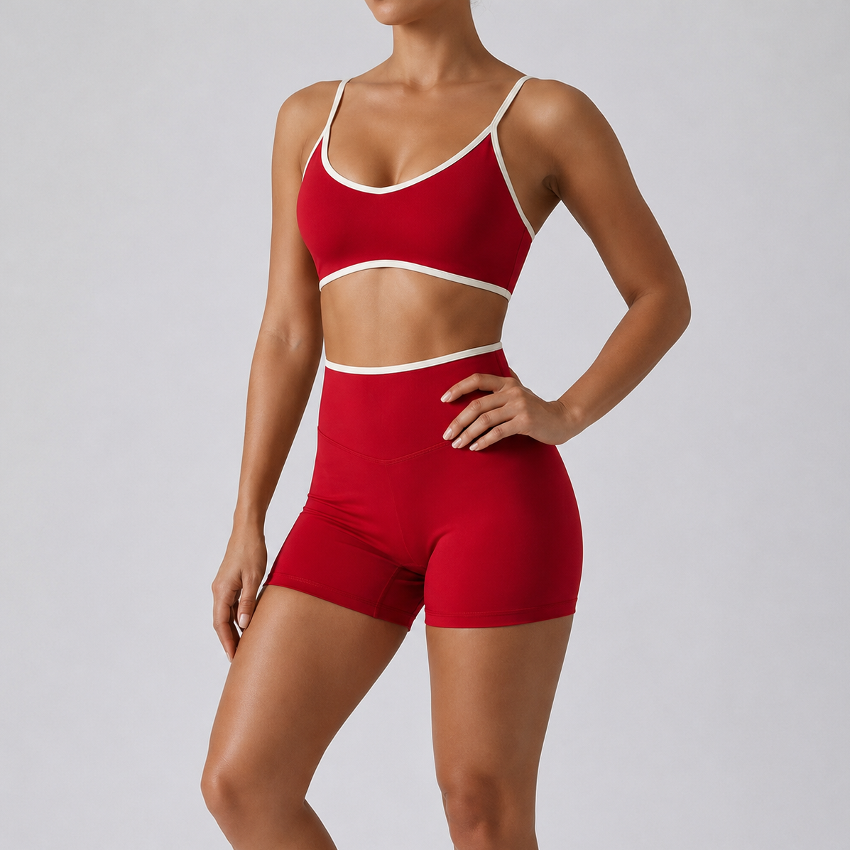 Conjunto Top Push Up e Shorts Bia