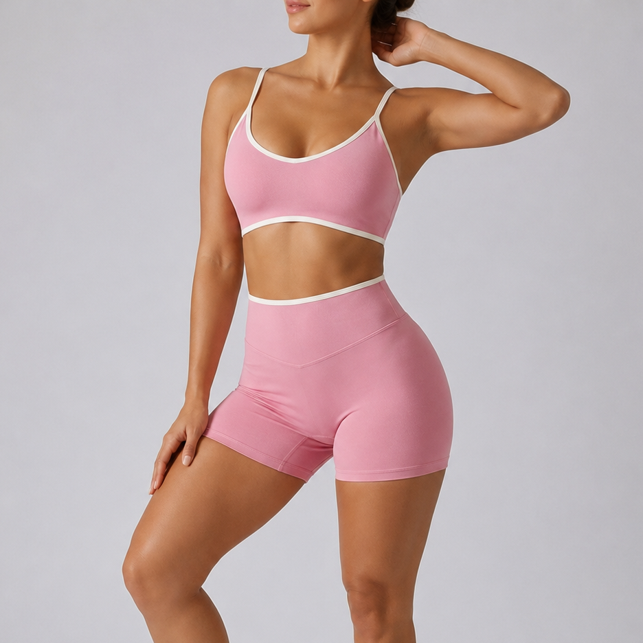 Conjunto Top Push Up e Shorts Bia