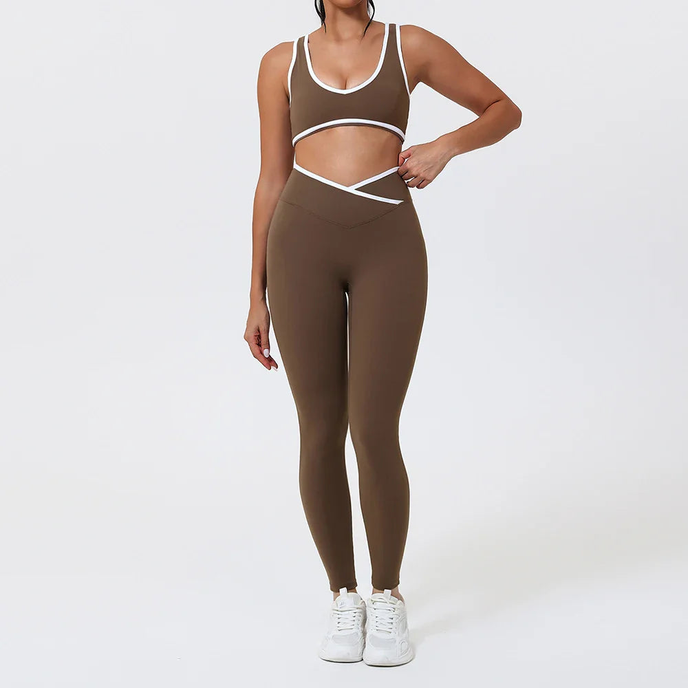 Conjunto Top Frente Único e Legging Cós V Kyra