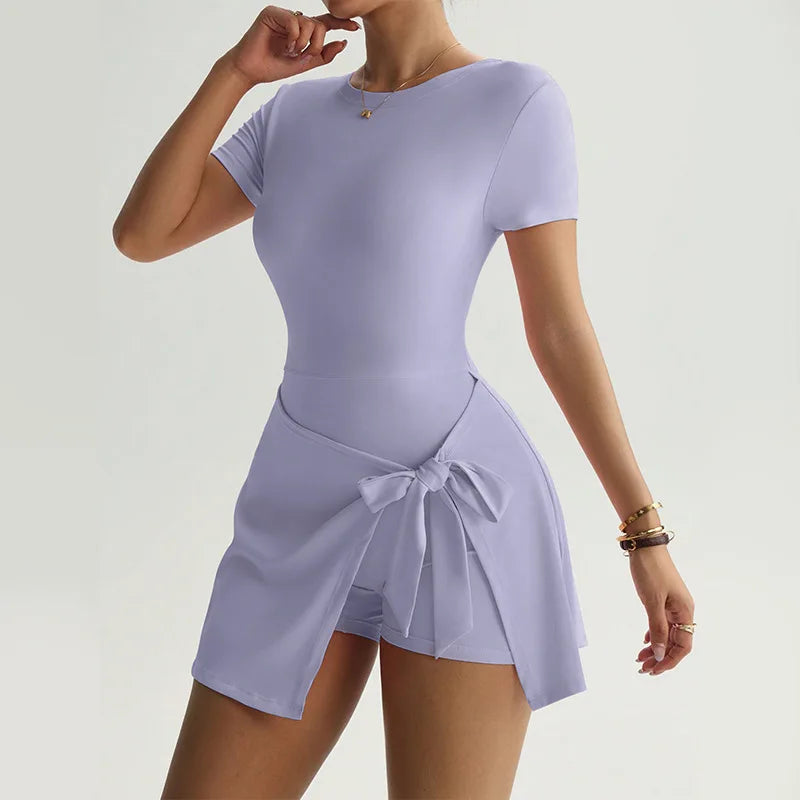 Vestido Sob Shorts Meia Manga Liz