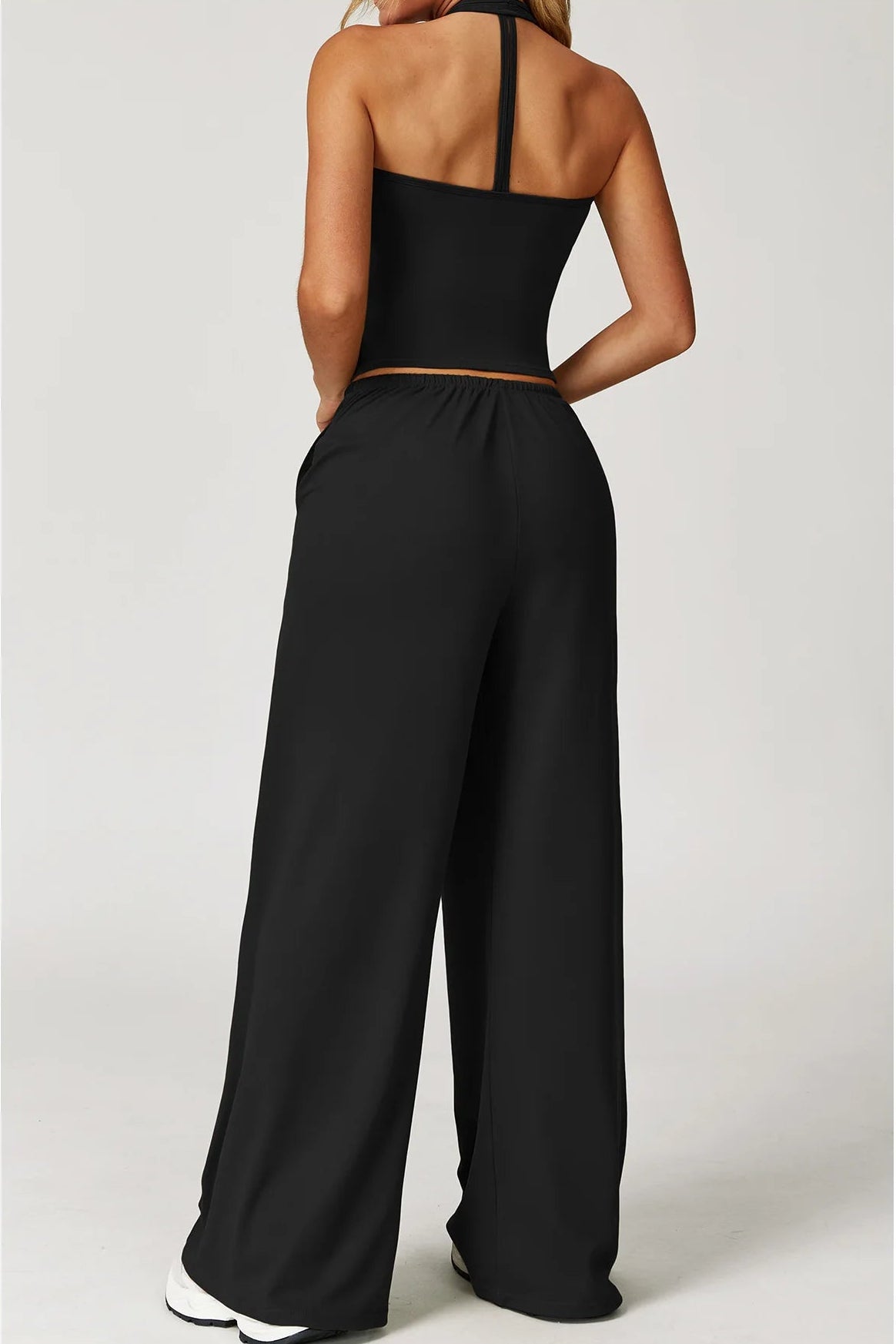 Conjunto Top Alça e Calça Wide Leg Soft Motion Buum