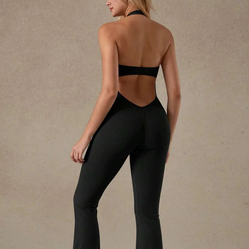 Macacão Halter Flare Modelador Buum Lace