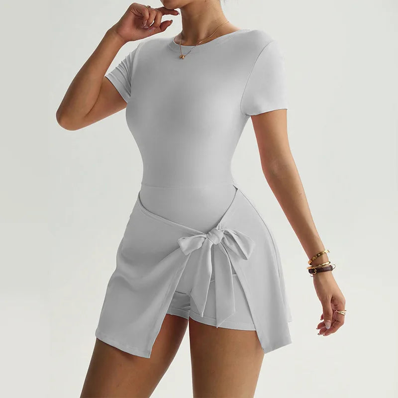 Vestido Sob Shorts Meia Manga Liz
