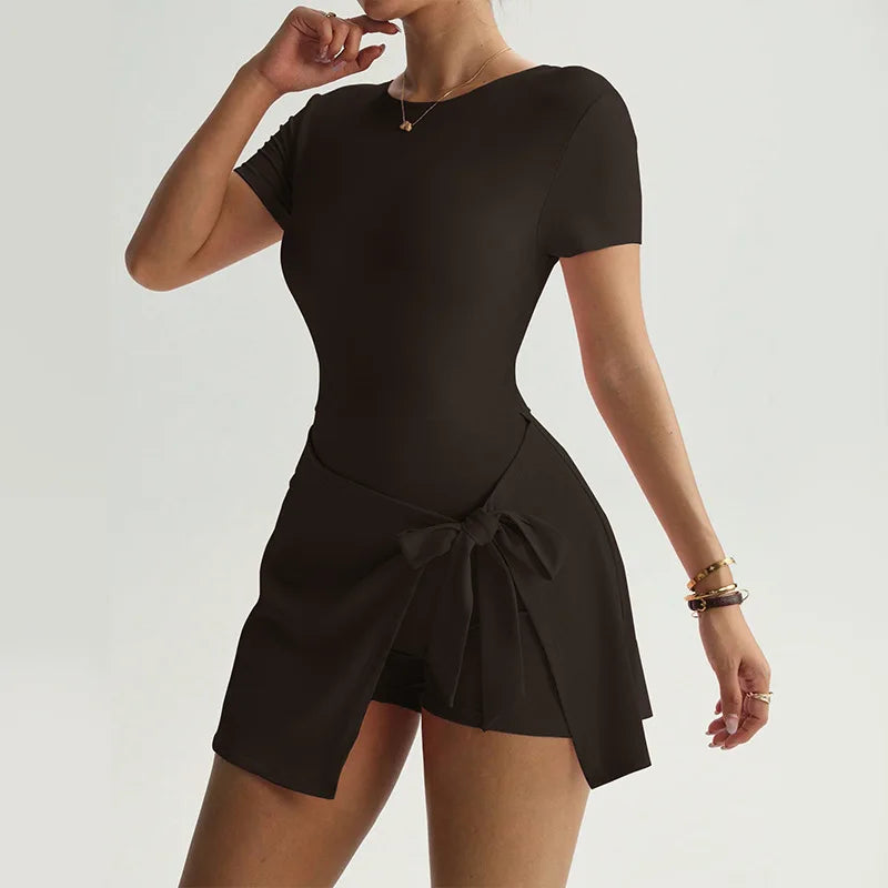 Vestido Sob Shorts Meia Manga Liz