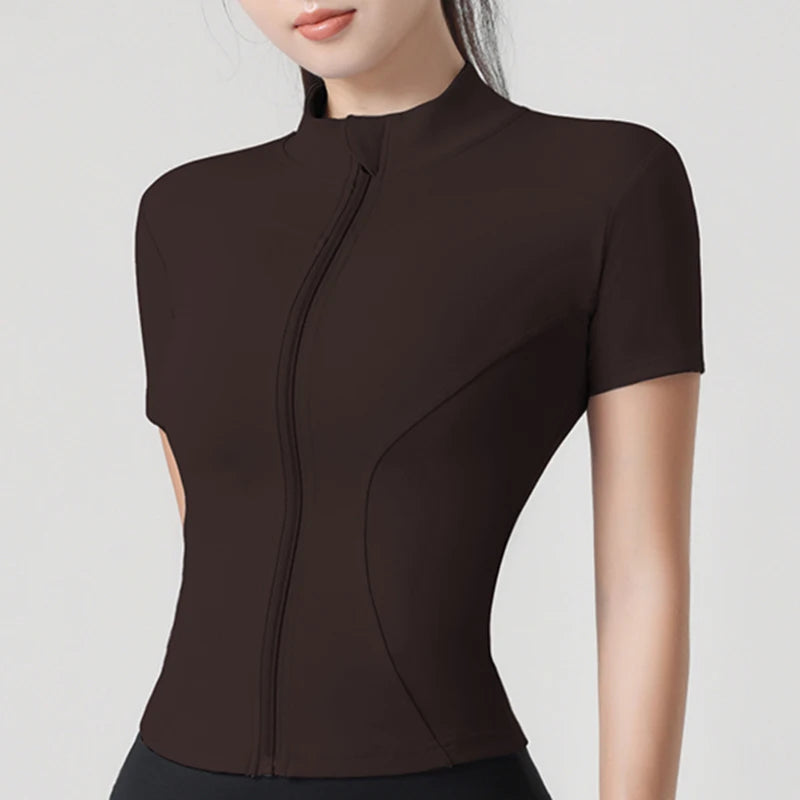 Blusa Meia Manga com Zíper Dani