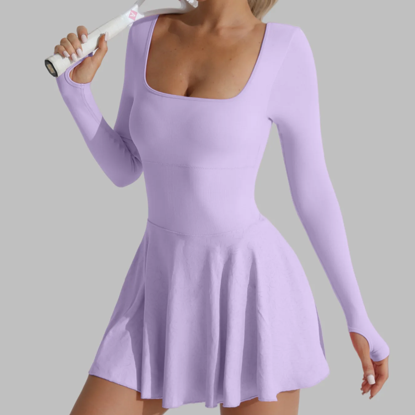 Vestido Esportivo Manga Longa Lolita