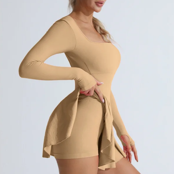Vestido Esportivo Manga Longa Lolita