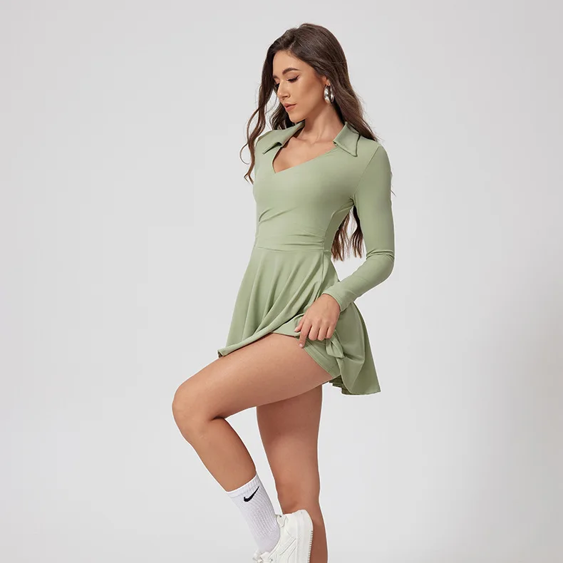 Vestido Esportivo Manga Longa Daline