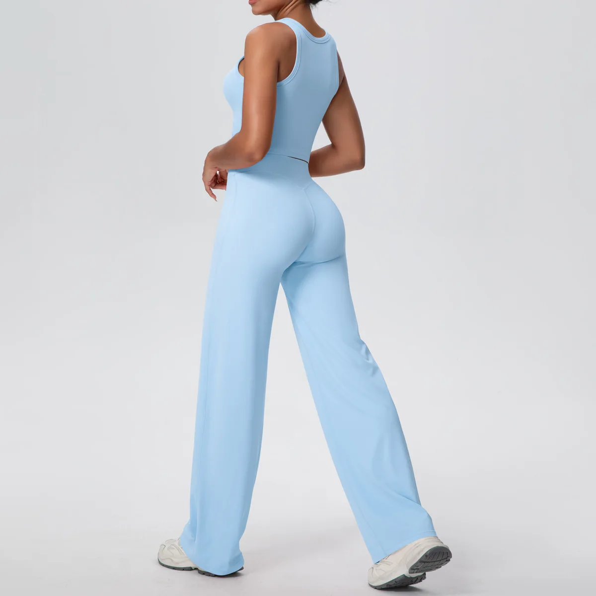 Conjunto Cropped Alça com Calça Efeito Buum Soft Motion