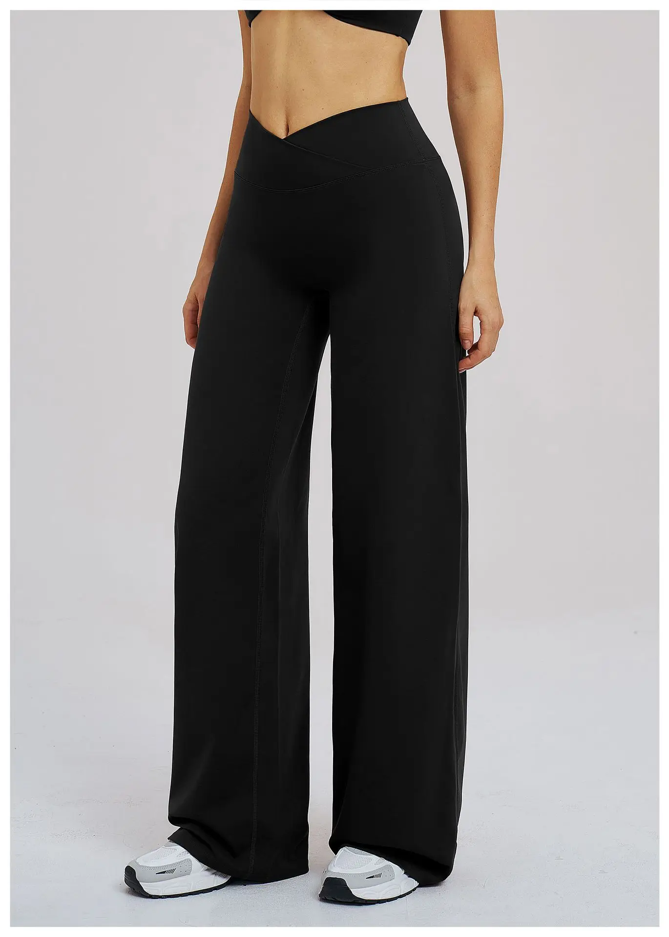 Calça Wide Leg Cós V Modeladora Efeito BUUM