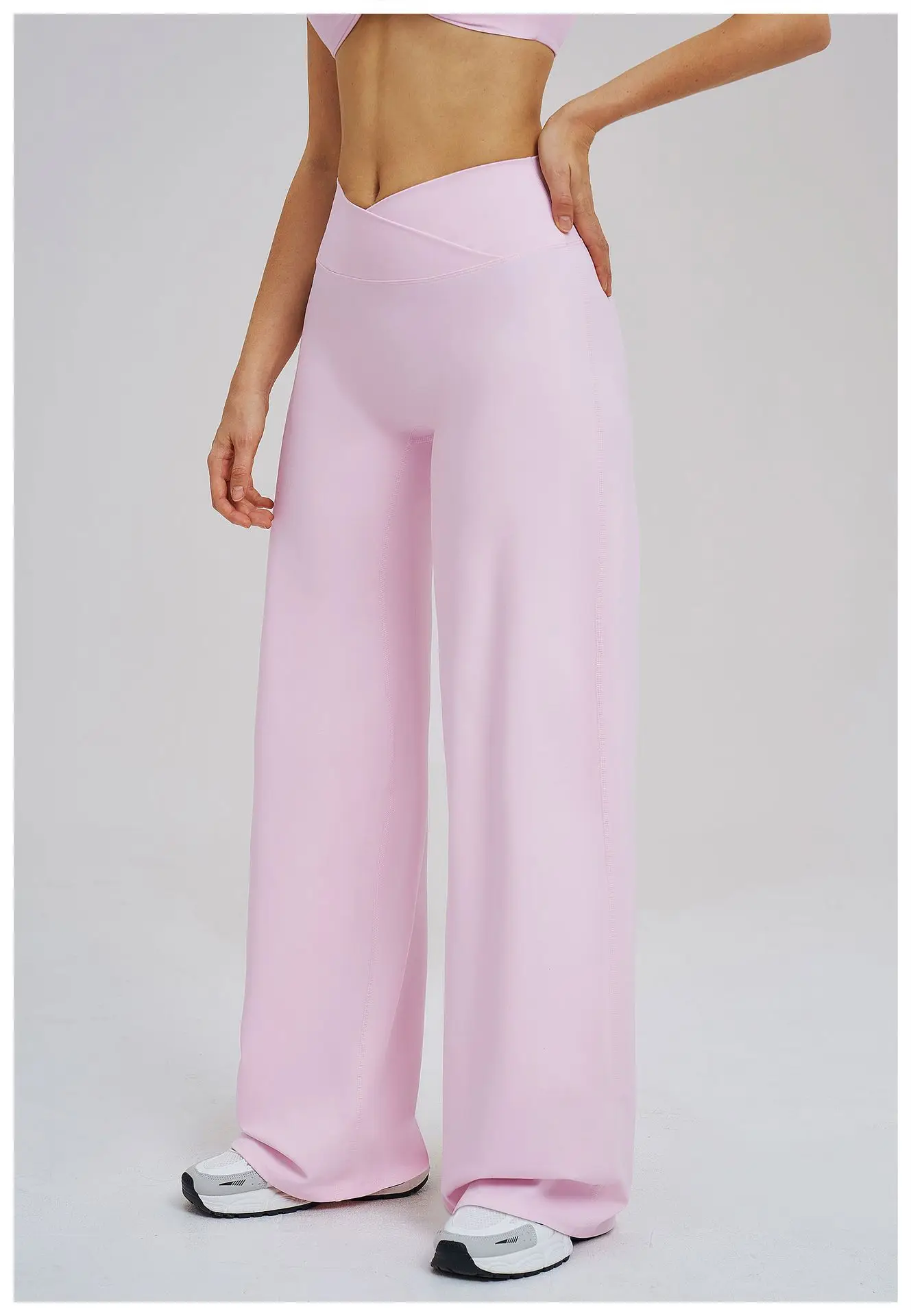 Calça Wide Leg Cós V Modeladora Efeito BUUM