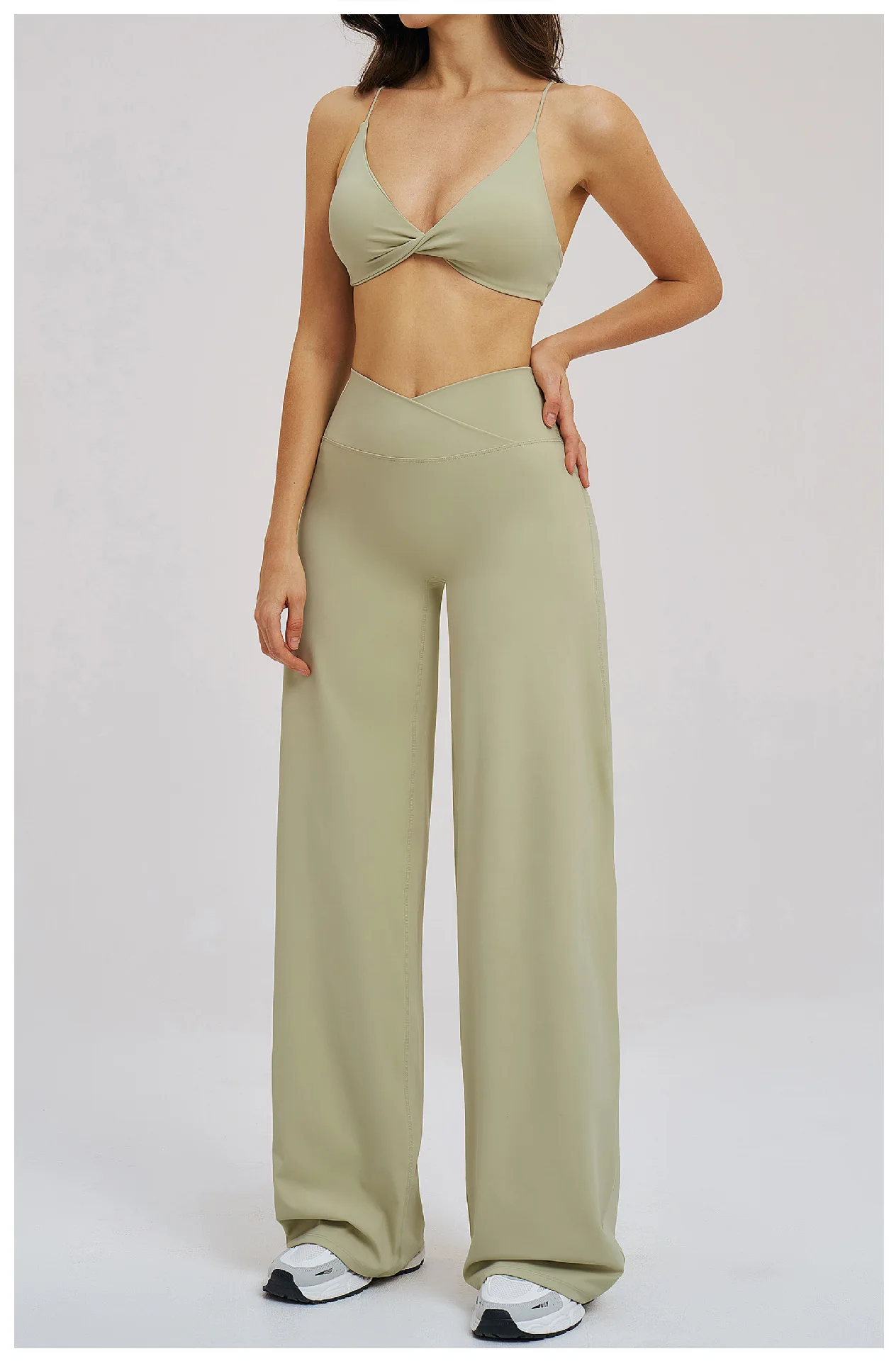 Calça Wide Leg Cós V Modeladora Efeito BUUM