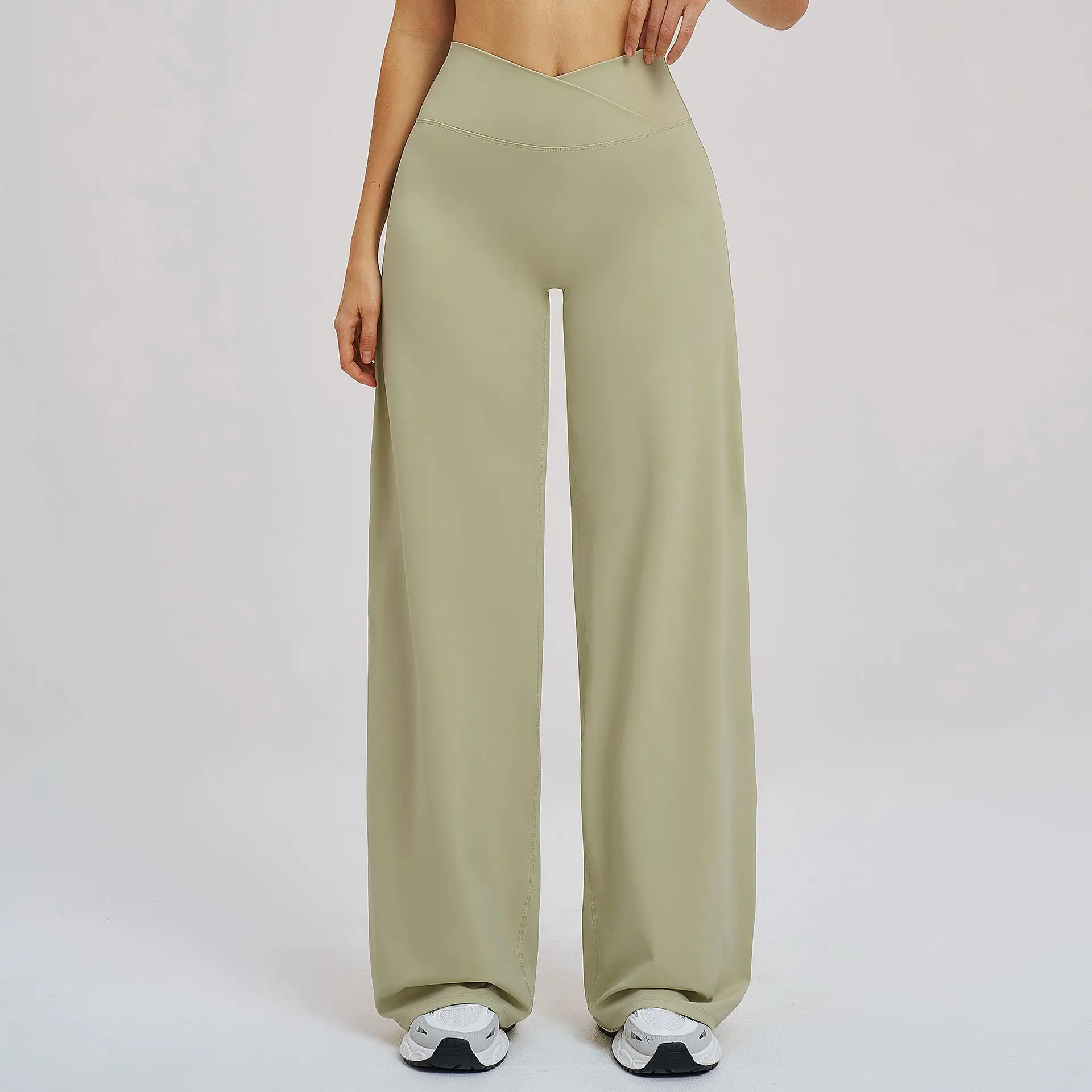 Calça Wide Leg Cós V Modeladora Efeito BUUM