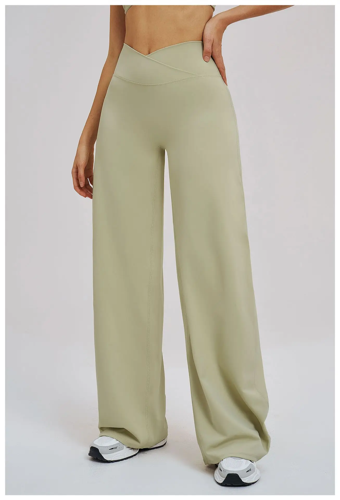 Calça Wide Leg Cós V Modeladora Efeito BUUM