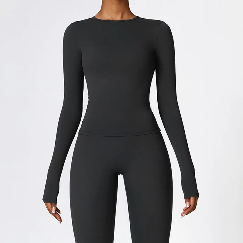 Blusa Manga Longa Alta Elasticidade Basic