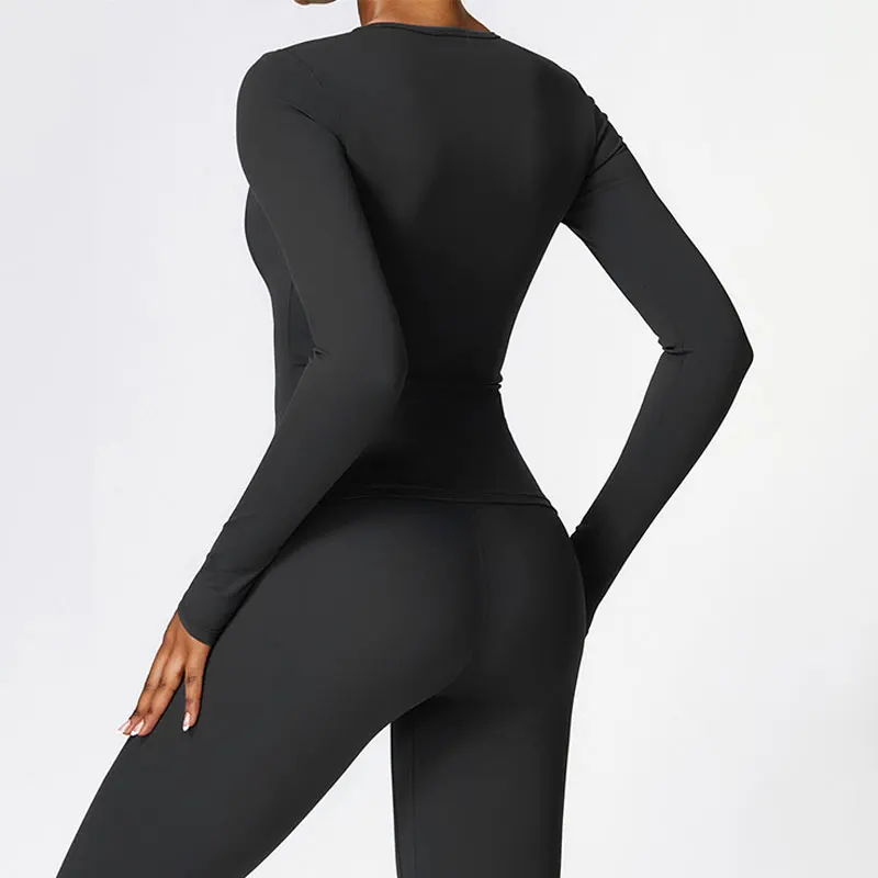 Blusa Manga Longa Alta Elasticidade Basic