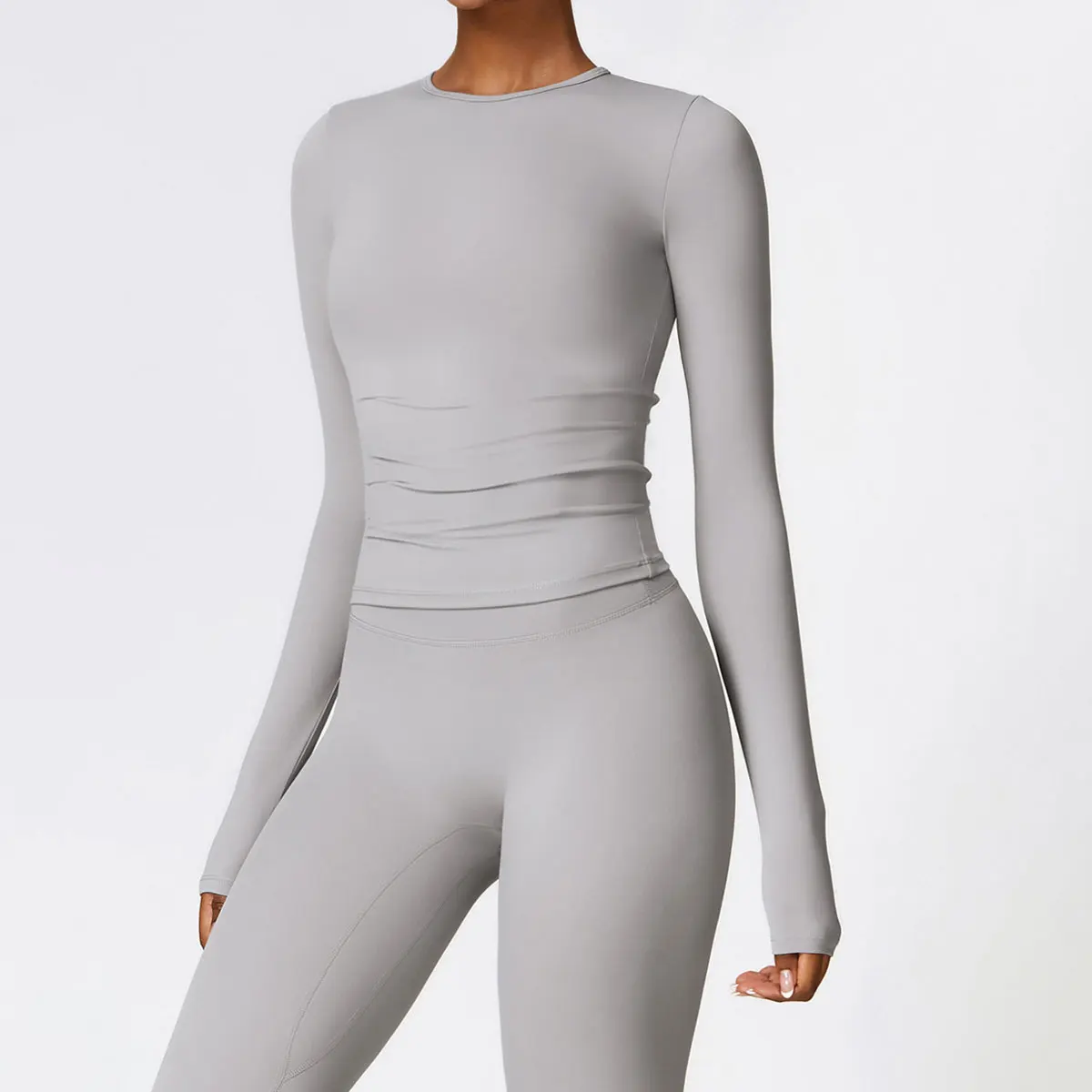 Blusa Manga Longa Alta Elasticidade Basic