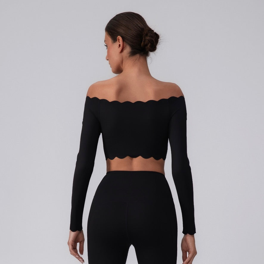 Conjunto Top Manga Longa e Legging Nuvem Aura