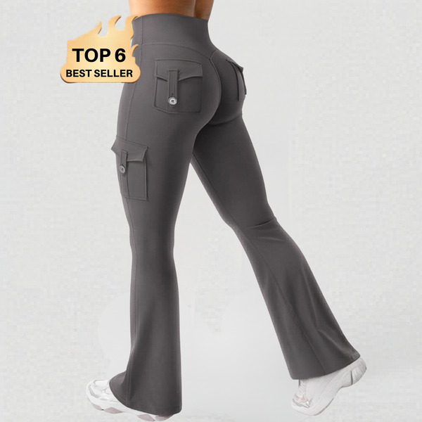 Calça Feminina Flare BUUM Cargo Soft Motion