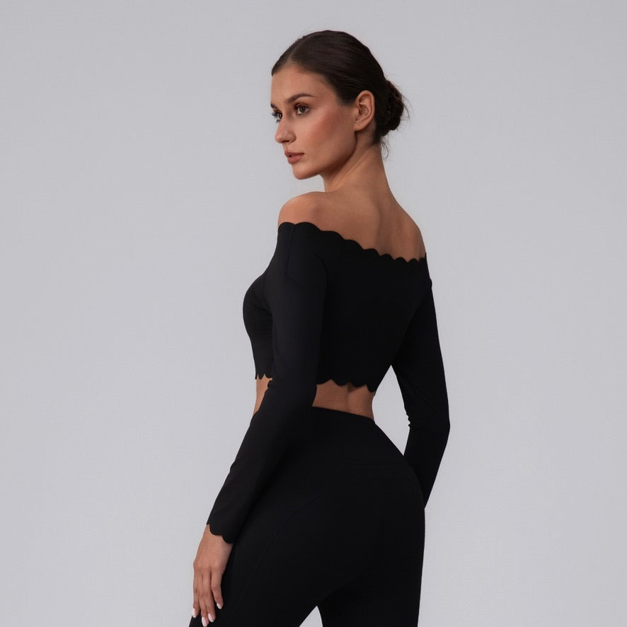 Conjunto Top Manga Longa e Legging Nuvem Aura